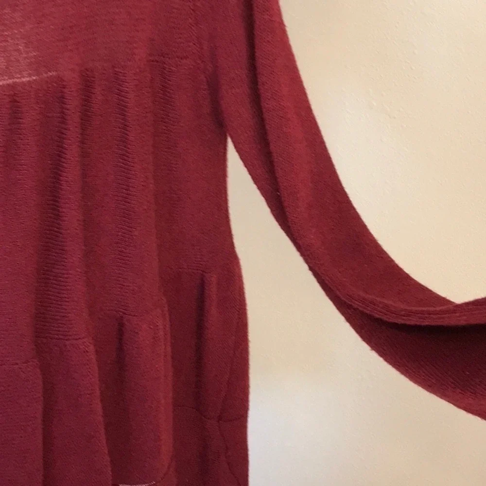 ALTAR'D STATE Size M‎ Maroon Wool Blend Baby Doll Boho Sweater